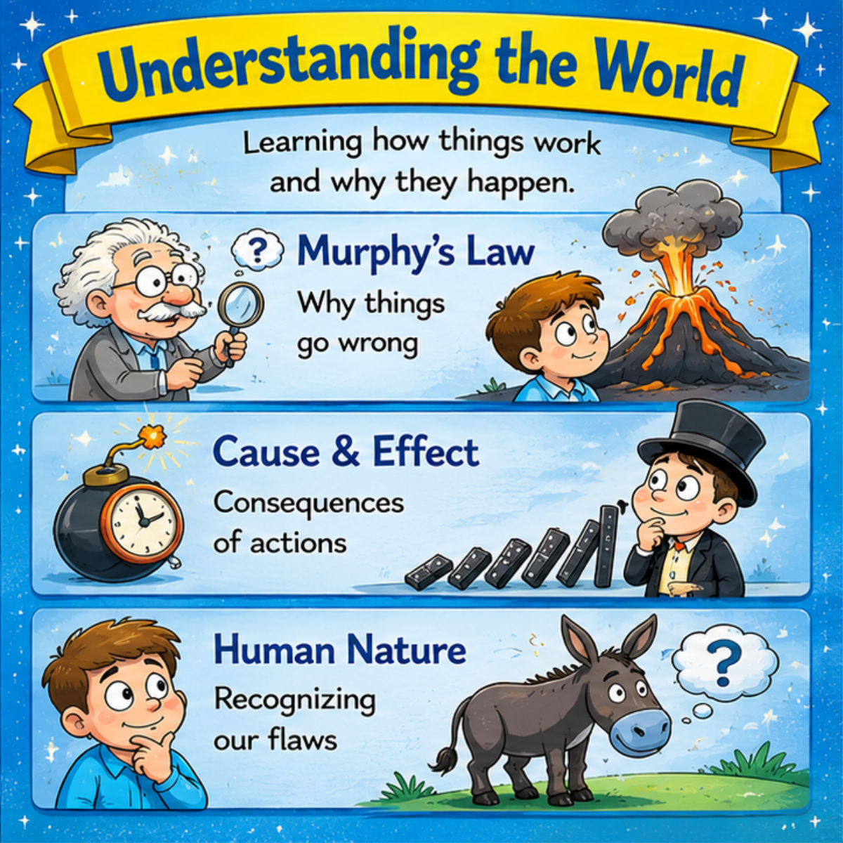 Life lessons children learn from Murphy's Law for kids