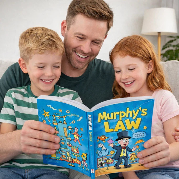 Family reading Murphy’s Law Life Principles for Children